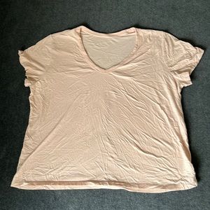 Light Pink V-Neck Universal Thread T-Shirt